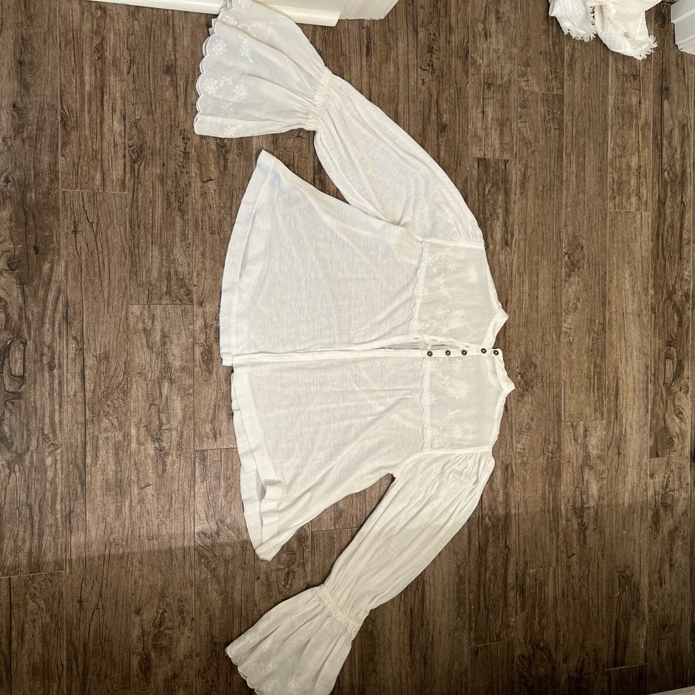 white free people blouse